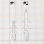 Hitfish stoper plastic Missile HFMS, marime 2 (15buc/plic)