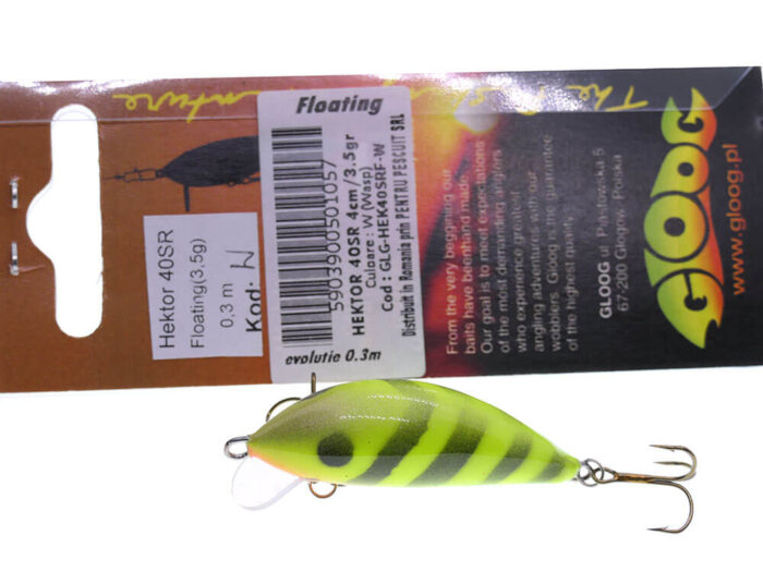 Gloog Hektor 40SR, 4cm, 3.5gr (Floating), W (Wasp) - imagine 5