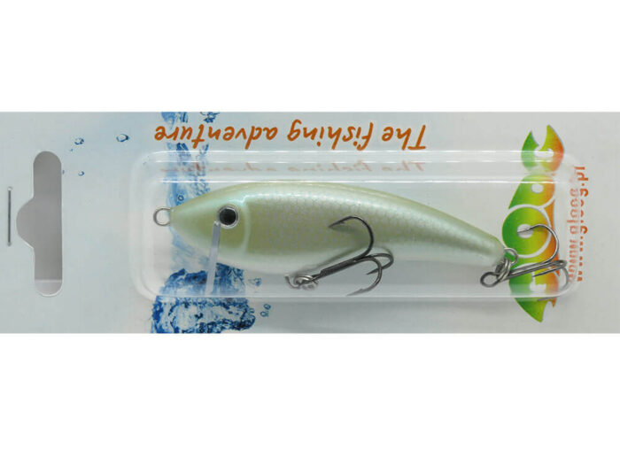 Gloog Hermes 70S 7cm, 12gr (Sinking), GS (Green Silver) - imagine 4