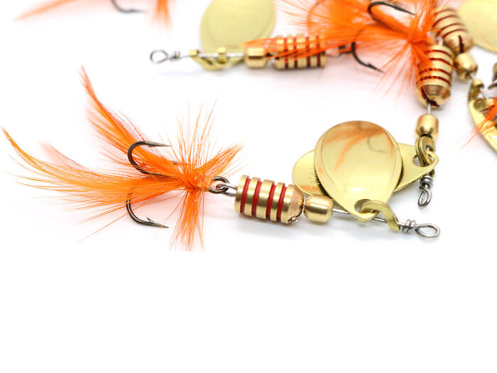 Ilba rotativa Tondo Mosca (Fly), Gold + Fly Orange, nr.1, 3gr (100201) - imagine 5