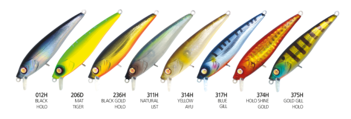 Damiki Hopi Minnow 7CM, 6.7GR, Slow Sinking, 236H (Black Gold Holo) - imagine 3