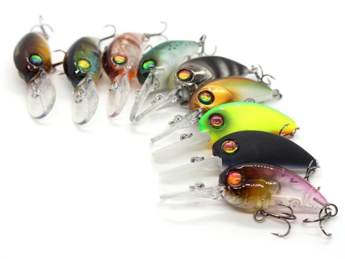 Damiki Disco Deep-38 3.8CM, 4.5gr (Floating), 236H (Black Gold Holo) - imagine 3