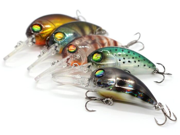 Damiki Disco Deep-38 3.8CM, 4.5gr (Floating), 236H (Black Gold Holo) - imagine 6