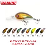 Damiki Disco Deep-38 3.8CM, 4.5gr (Floating), 236H (Black Gold Holo) - imagine 2