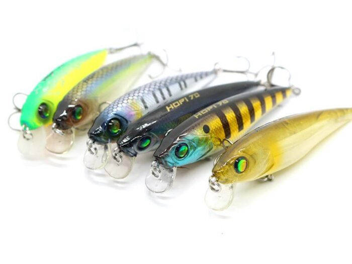 Damiki Hopi Minnow 7CM, 6.7GR, Slow Sinking, 236H (Black Gold Holo) - imagine 12