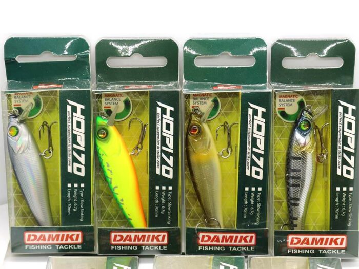 Damiki Hopi Minnow 7CM, 6.7GR, Slow Sinking, 236H (Black Gold Holo) - imagine 7