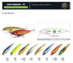 Damiki Hopi Minnow 7CM, 6.7GR, Slow Sinking, 236H (Black Gold Holo) - imagine 4