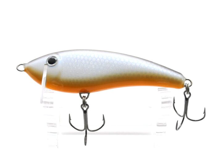 Gloog Hermes 70S 7cm, 12gr (Sinking), NP1 (Natural Pearl 1) vobler avat armat cu ancore BKK Hooks - imagine 5