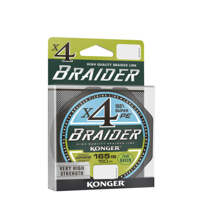 Konger Fir Textil Braider X4 Lime Green 150m, 0.12mm, 10.1kg - imagine 6