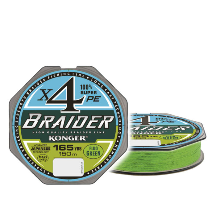 Konger Fir Textil Braider X4 Lime Green 150m, 0.12mm, 10.1kg - imagine 7