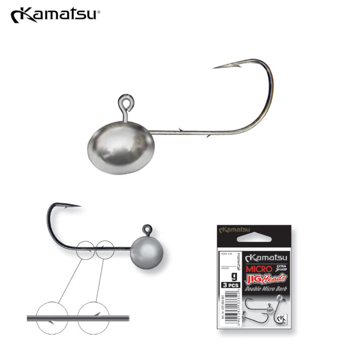 Kamatsu MicroJig cu contre pe tija – marimi 6, 4, 2 si 1 cu gramaje intre 1-6gr (3buc/plic) - imagine 3