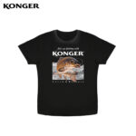 Konger Tricou maneca scurta imprimat cu crap, marime XXXL