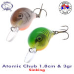 Vidra Lures Atomic Chub 1.8cm, 3gr, Sinking