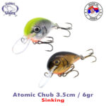 Vidra Lures Atomic Chub 3.5cm, 6gr, Sinking