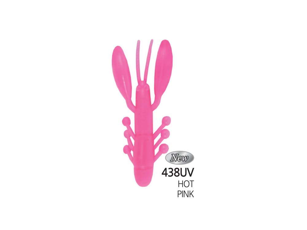 DMK-AIRCRAW2-438 Damiki Air Craw 5.6CM (2 inch) Floating, 438UV (UV Hot Pink), 10buc/plic - imagine 1