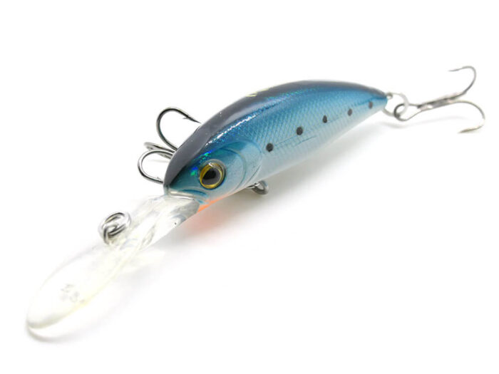 Kamatsu Sharp Shad 4.5cm, 4.5gr (floating), 018 (Spotted Blue) - imagine 6