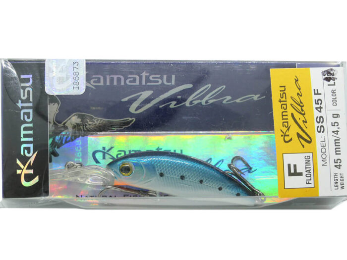 Kamatsu Sharp Shad 4.5cm, 4.5gr (floating), 018 (Spotted Blue) - imagine 11