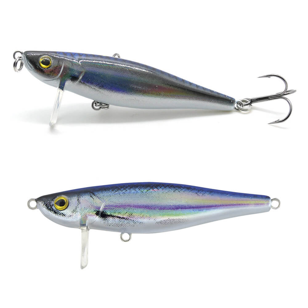 324082004-x2 Kamatsu Phantom Bleak 7cm, 13gr (sinking), 004 (Blue Holo Bleak) - imagine 1