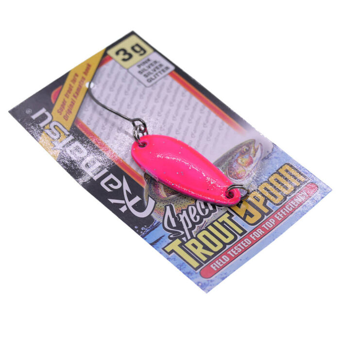 Kamatsu oscilanta pastrav Trout Spoon 3.5cm, 3gr, 004 (Pink Silver) - imagine 3