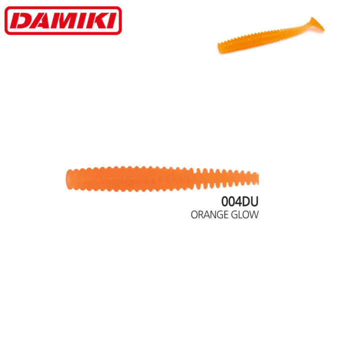 Damiki Tachi Shad 7CM (2.7 inch), 004DU (Orange Glow), 10buc/plic - imagine 3