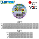 Hitfish Fir Fluorocarbon 100% Deline by YGK Japan, 50m, marime PE 12.0, 0.604mm, 19.98kg - imagine 3