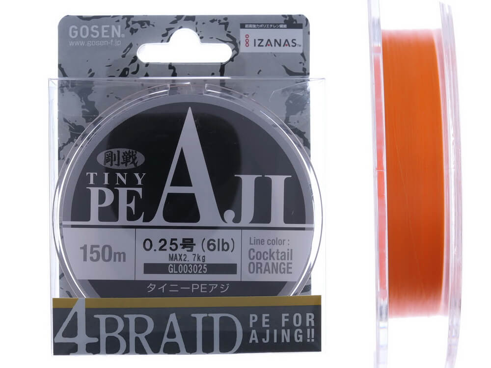 GL003025-2 Gosen Fir Textil Tiny PE Aji Cocktail Orange 150m, marime PE 0.25, 0.08mm, 2.7kg - imagine 1