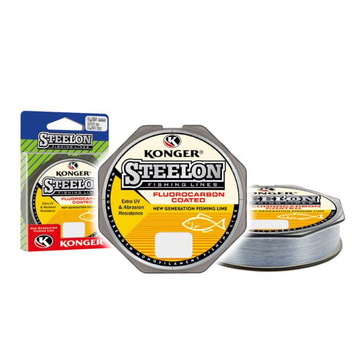 Konger Fir Monofilament Steelon FC (universal) gri deschis, 0.22mm, 6.6kg, 150m - imagine 4