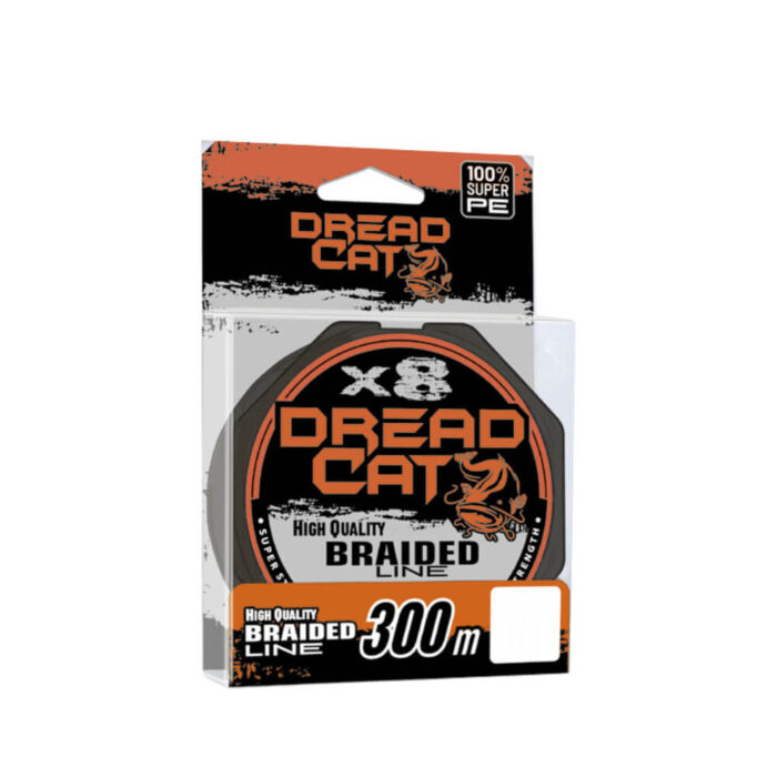 Dread Cat Fir Textil X8 Black 0.30mm, 38.40kg, 300m, pentru pescuitul la somn - imagine 2
