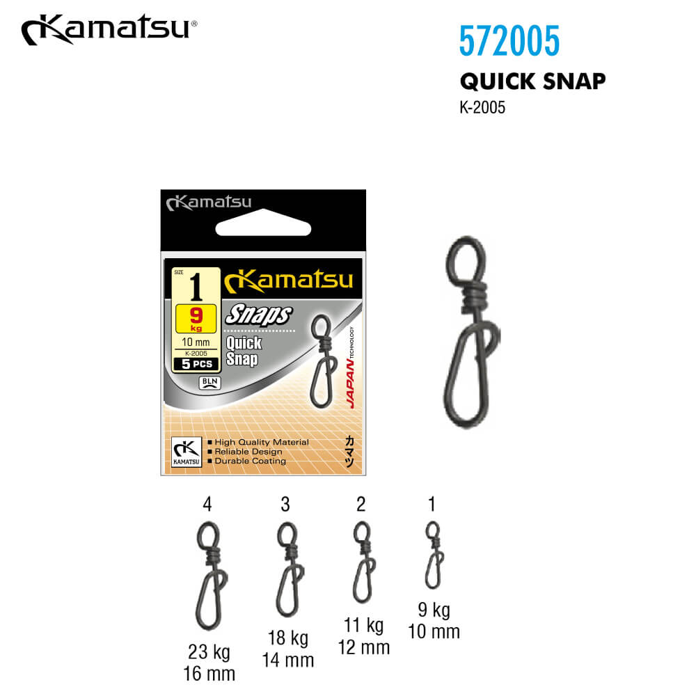 57200500-Cover01 Kamatsu Agrafa Quick Snap K-20054, marime 1, 10mm, 9kg, 5buc/plic - imagine 1