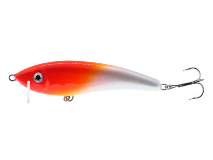 Gloog Hermes 90S 9cm, 20gr, Sinking, OHF (Orange Head Fluo) - imagine 2
