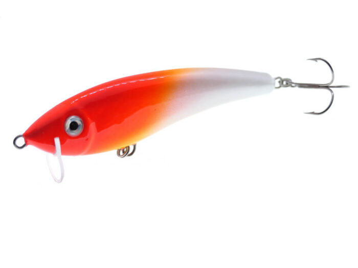 Gloog Hermes 90S 9cm, 20gr, Sinking, OHF (Orange Head Fluo) - imagine 3