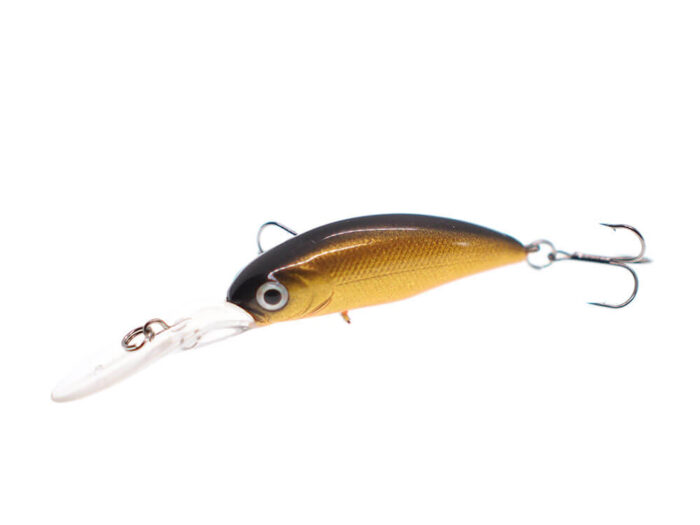 Kamatsu Sharp Shad 4.5cm, 4.5gr (floating), 094 (Gold Black) – Custom Color by Mogo Lures - imagine 2