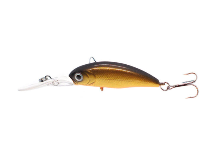 Kamatsu Sharp Shad 4.5cm, 4.5gr (floating), 094 (Gold Black) – Custom Color by Mogo Lures - imagine 3