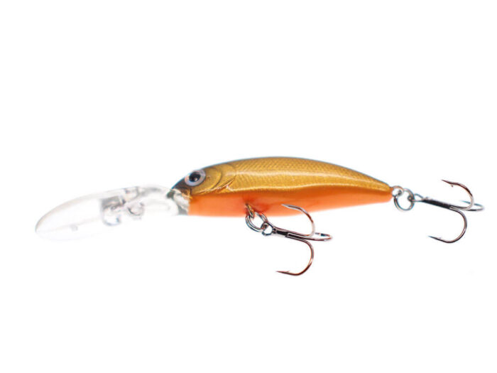 Kamatsu Sharp Shad 4.5cm, 4.5gr (floating), 094 (Gold Black) – Custom Color by Mogo Lures - imagine 4