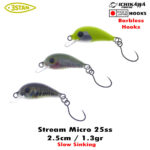 3Stan Stream Micro 25SS, 2.5cm, 1.3gr (Slow Sinking)