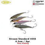 3Stan Stream Standard 45SS, 4.5cm, 2gr (Slow Sinking), carlige debarbetate