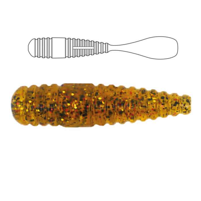 Damiki Squash Shad 5CM (2 inch), 204 (Motor Oil/Red), 15buc/plic - imagine 7