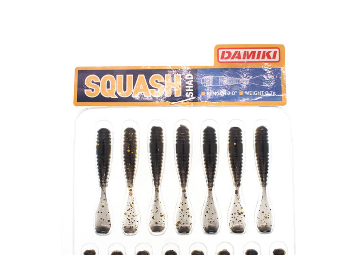 Damiki Squash Shad 5CM (2 inch), 445 (Mud Gold Shad 2), 15buc/plic - imagine 6