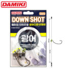 Damiki monturi drop shot Downshot Fishing Rig Set Wide Gape Offset Hook #3/0, #4/0 sau #5/0 (3buc/set)