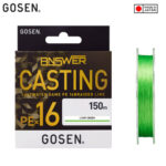 Gosen Fir Textil Answer Casting PE X16 Light Green 150m (0.15mm-0.24mm)